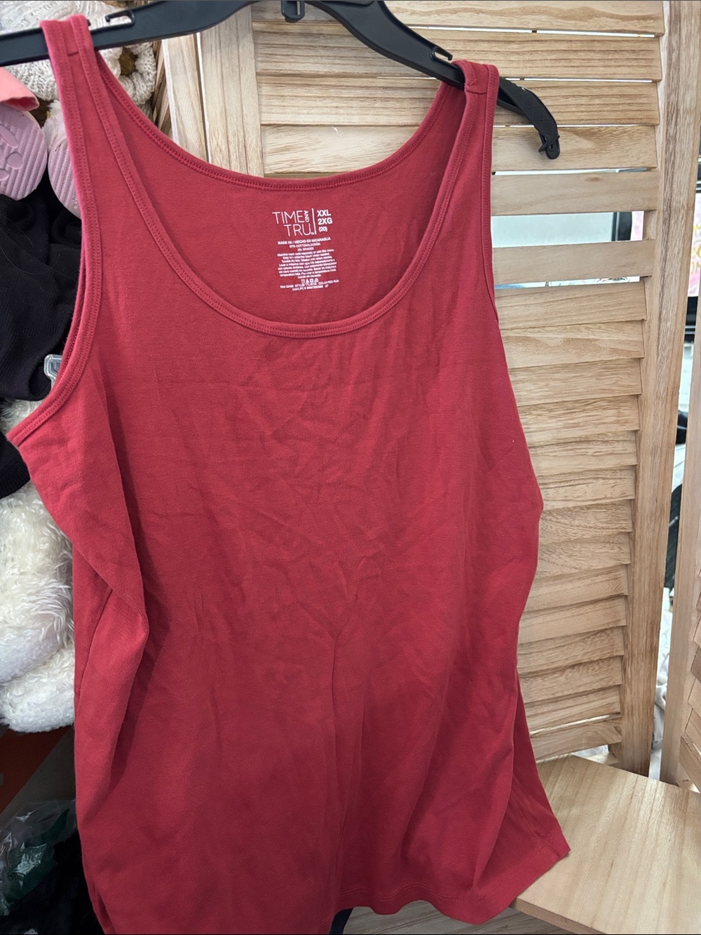 Time and Tru Scoop Neck Tank Top XXL